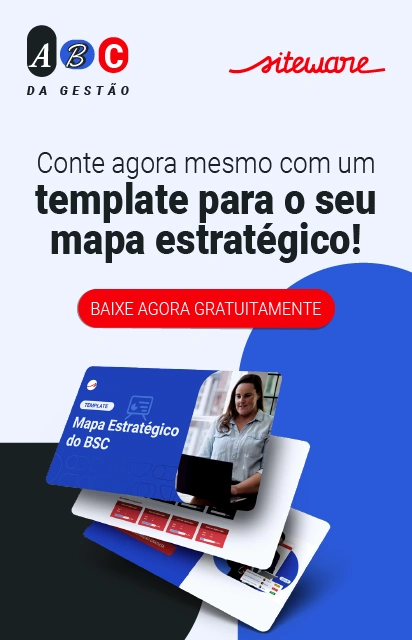 Banner do template de mapa estratégico do BSC para download